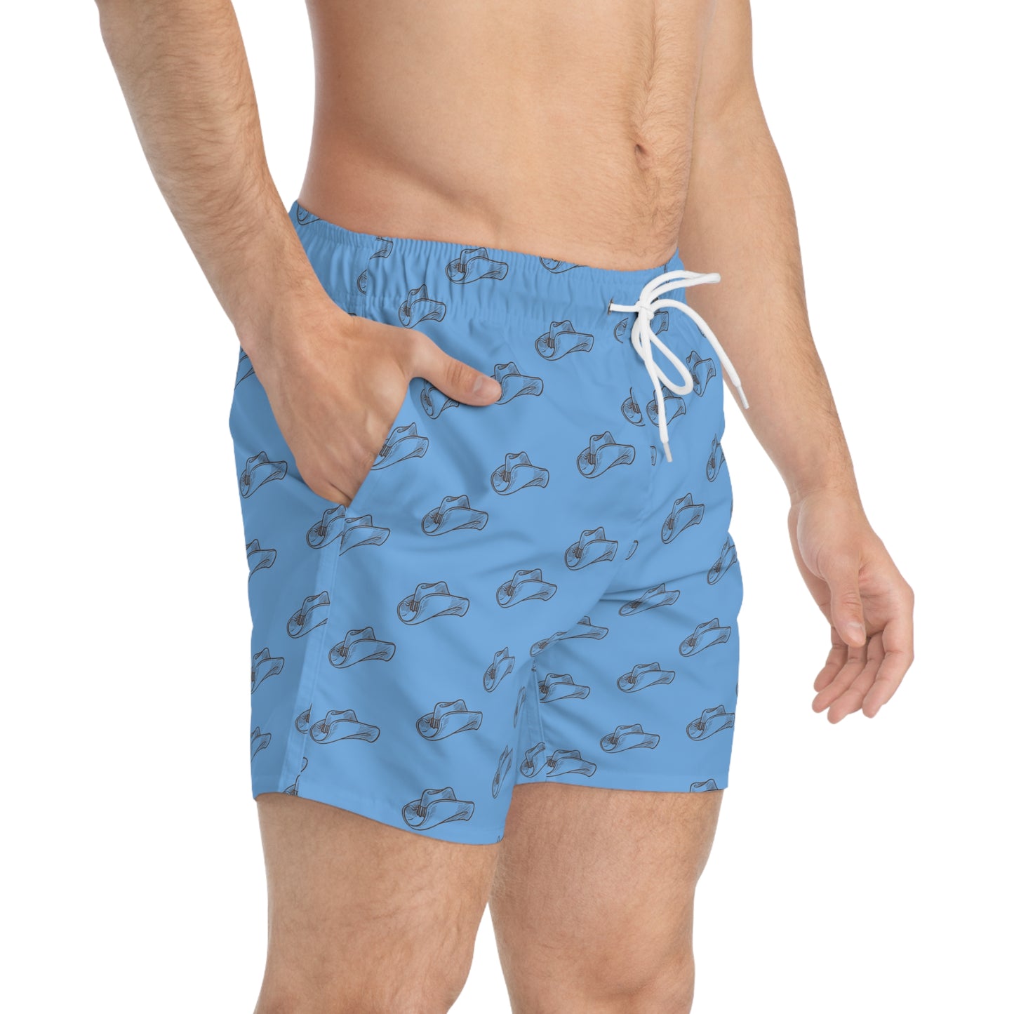 Cowboy Swim Trunk Blue